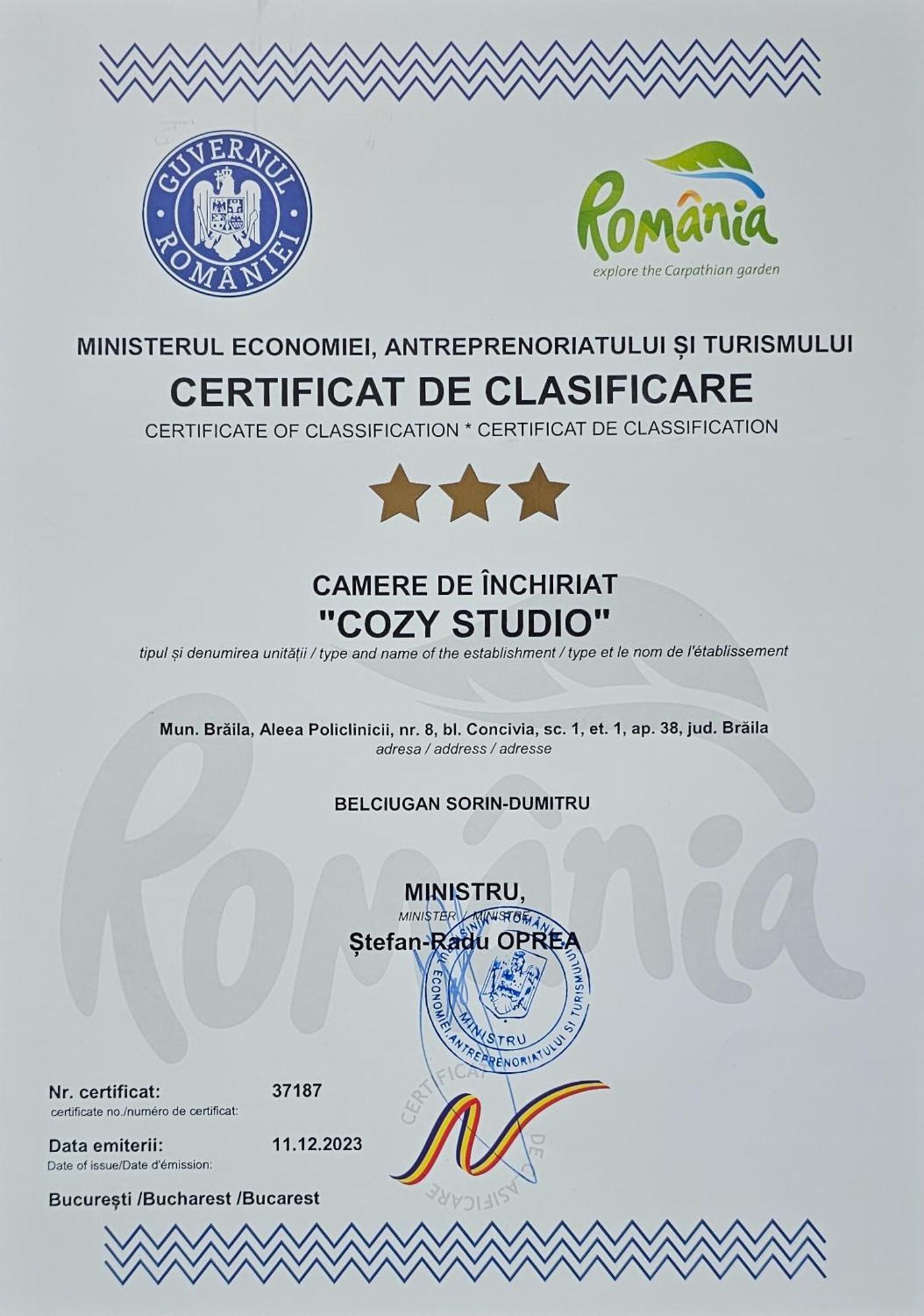 Cozy Studio Brăila Extérieur photo